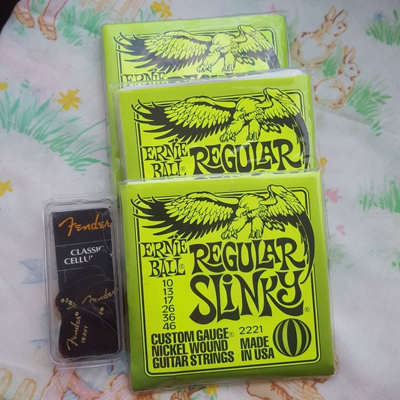 ernie ball Other 3 Packs Ernie Ball Guitar Strings Picks Poshmark